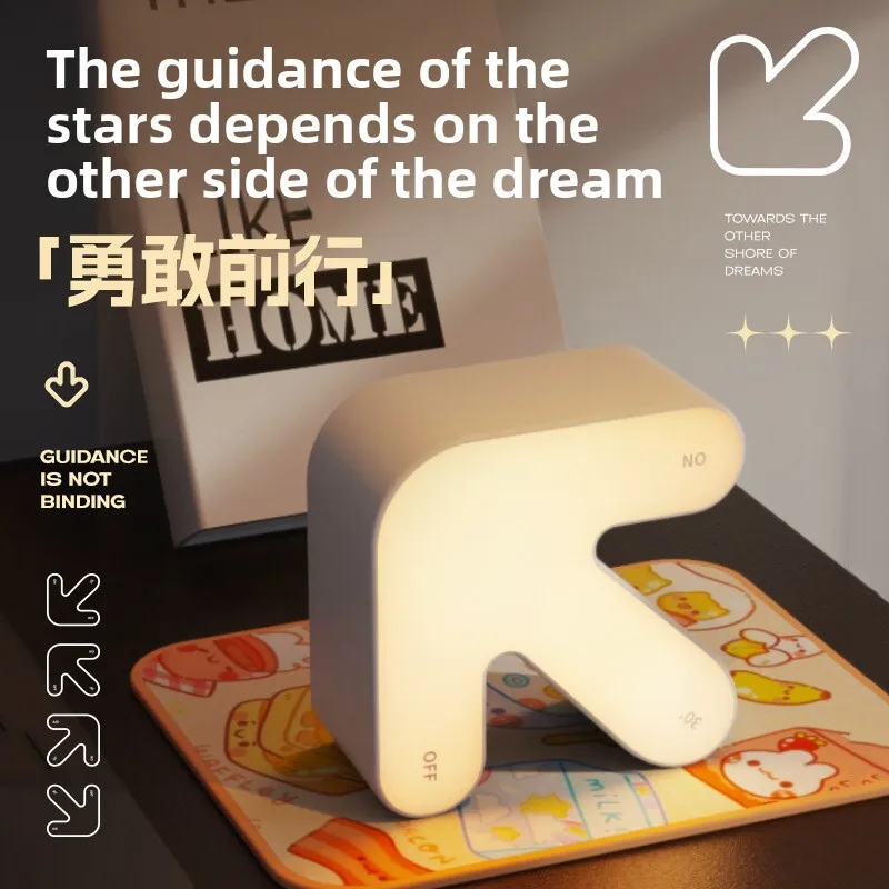 Arrow Atmosphere Trendy Tabletop Colorful Flip Night Light Creative Home Decor