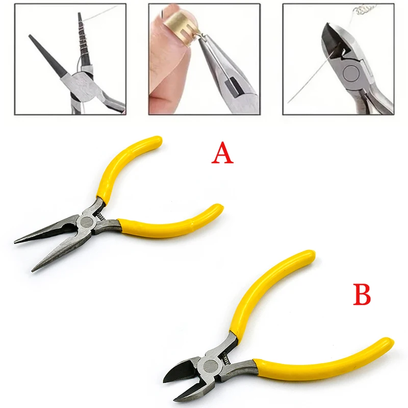 

A/B Pliers Precision Jewelry Pliers Wire Bending Tools Jewelry Hand Tools Cutting Pliers Household Appliance Watch Repair Tools