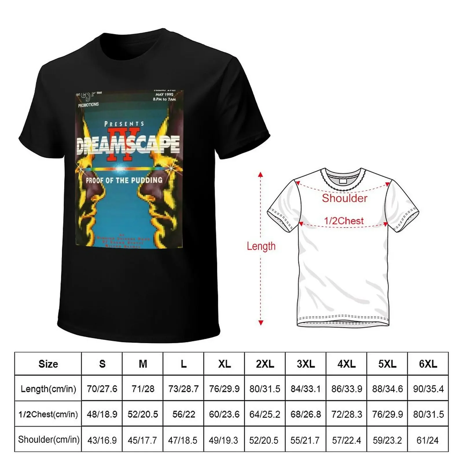 Dreamscape IV flyer T-Shirt vintage clothes graphic tee shirt plus size men clothing