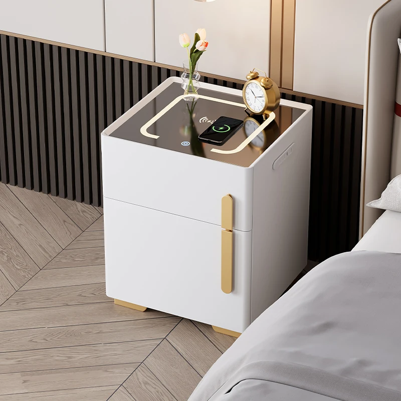 Night Table Bedside Room Bed Bedroom Small Desk Designer Living Cabinet Storage Locker Wood Side Nachttisch Sofa Nightstands