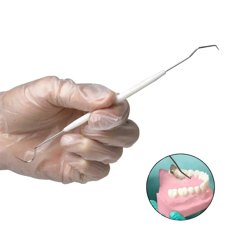 

Набор из 20 инструментов для чистки зубов: зонды, крючки, щупы. Стоматологические инструменты из нержавеющей стали для гигиены полости рта.