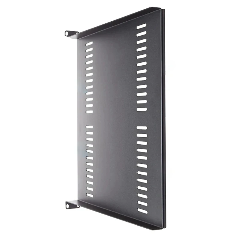 1U Server Rack Mount Shelf Vented Cantilever Tray For 19Inch Network Equipment Rack & Cabinet, Durable