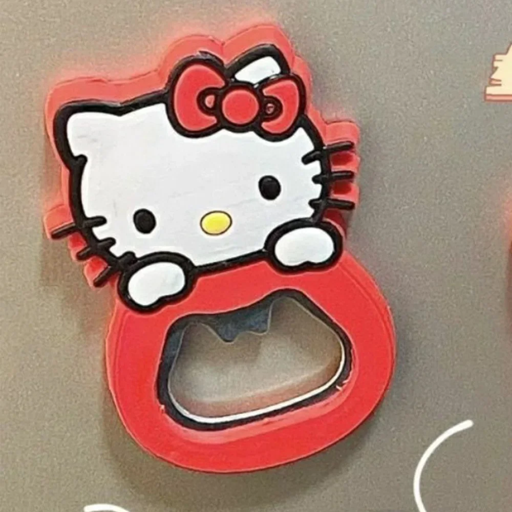 Niedliche kello Kitty Korkenzieher Kawaii Melodie Kühlschrank Magnet Flaschen öffner tragbare Bierdeckel öffner Zubehör Spielzeug Geschenk