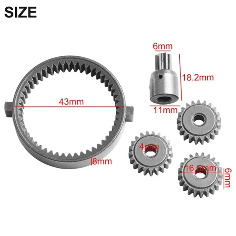 B23B 5 In 1 Metal Electric Drill Parts Epicyclic Gear 7 Teeth Motor Teeth