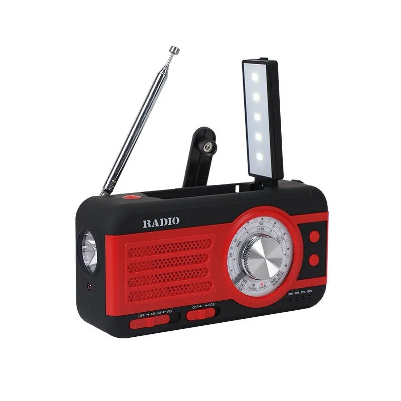 

Emergency Hand Crank Solar Radio NOAA Weather Alert Flashlight Reading Lamp Portable Survival Gear Outdoor Emergency Kit