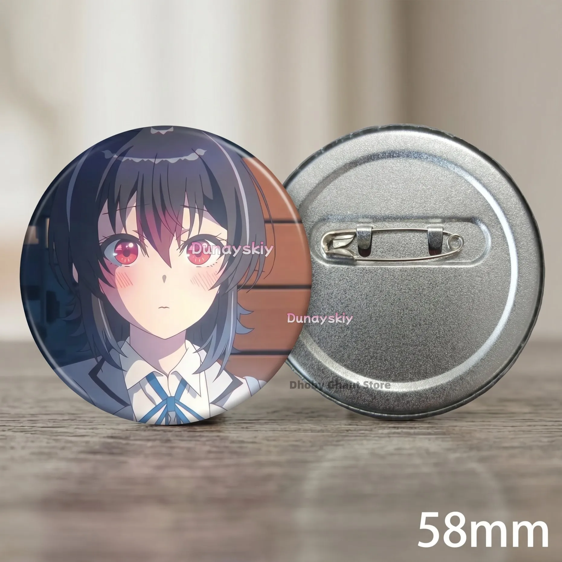 Umi Asanagi Second Prettiest Girl Maki Maehara Yuu Amami Nina Nitta I Became Friends with Second Cutest Girl Anime badge Umi