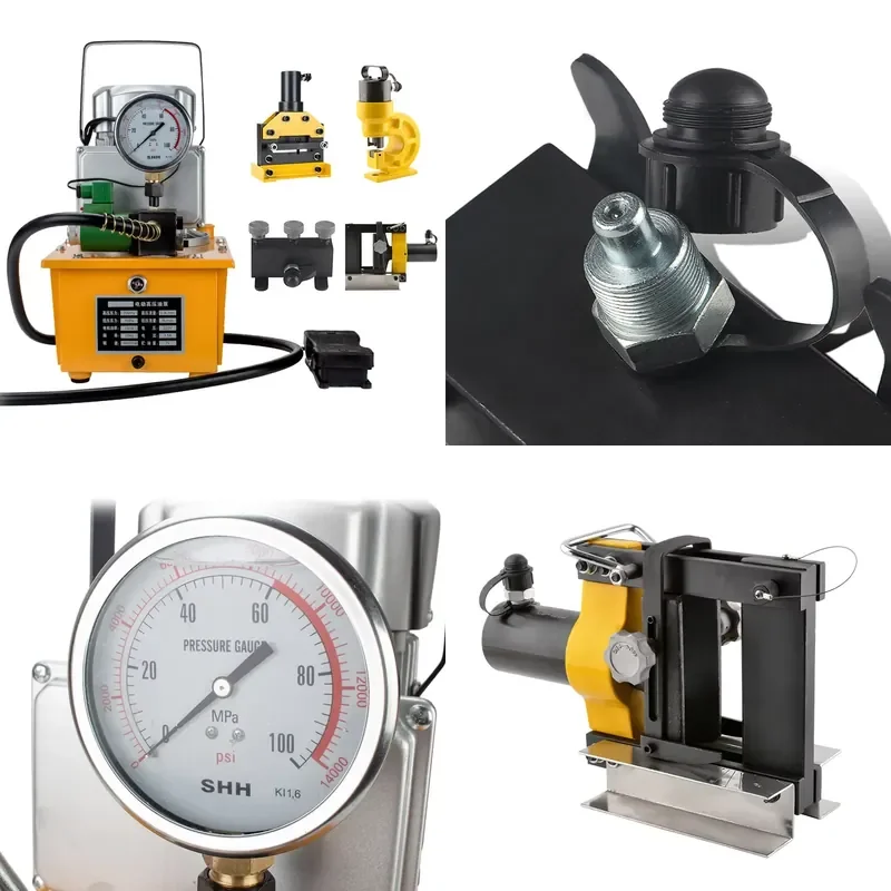 for CH-60L CB-150D CWC-150 Customized 4 in 1 Multifunctional Copper Bus Punching Bending Cutting Machine Single Solenoid