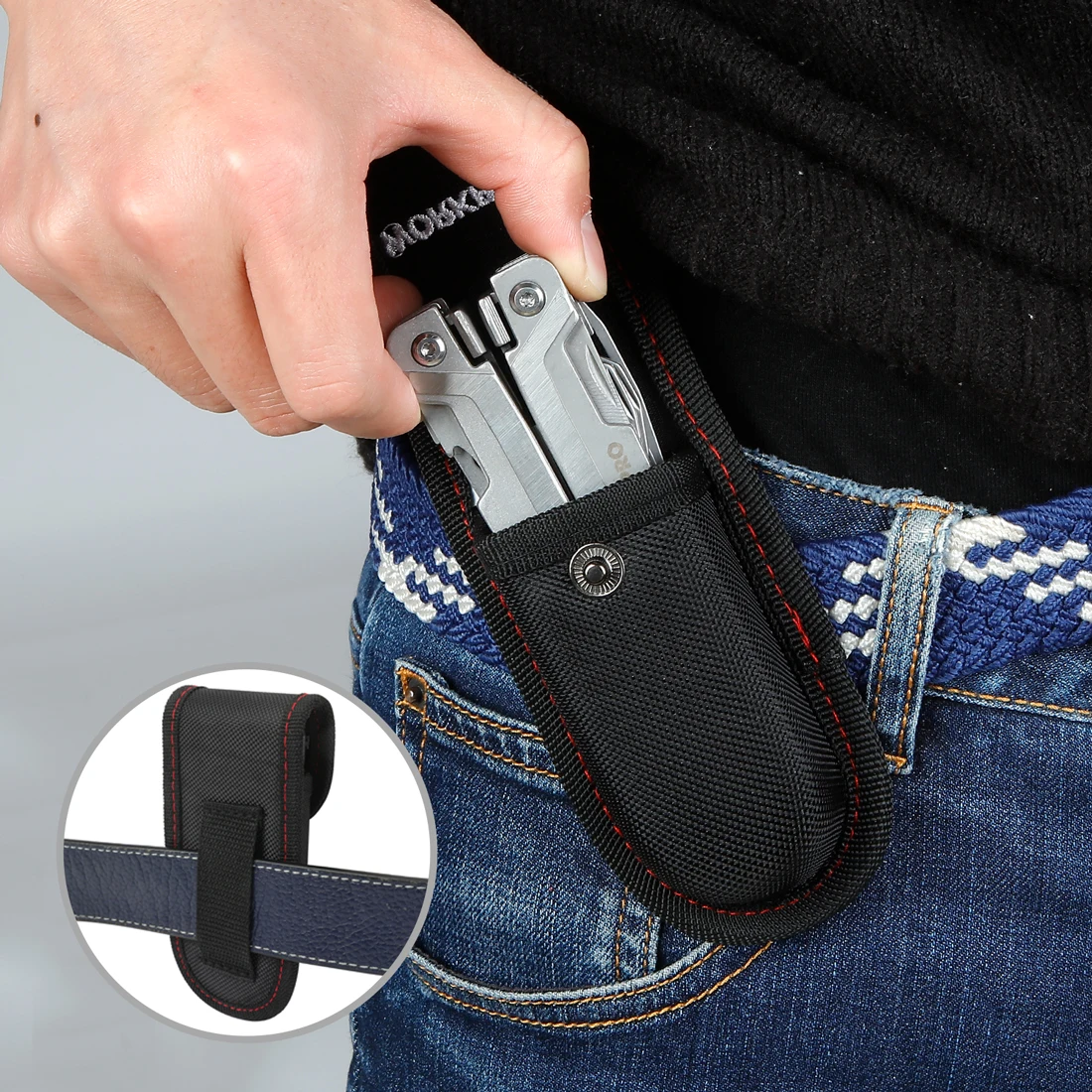 WORKPRO Multitool, coltello da tasca multiuso 15 in 1 con cacciavite, pinze Multitool per impieghi gravosi con blocco di sicurezza e guaina