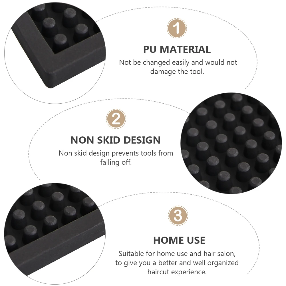 

1Pcs Non-Skid Barbers Mat Hairdressing Tool Storage Cushion Salon Scissors Trimmers Haircut Tools Prevent Falling