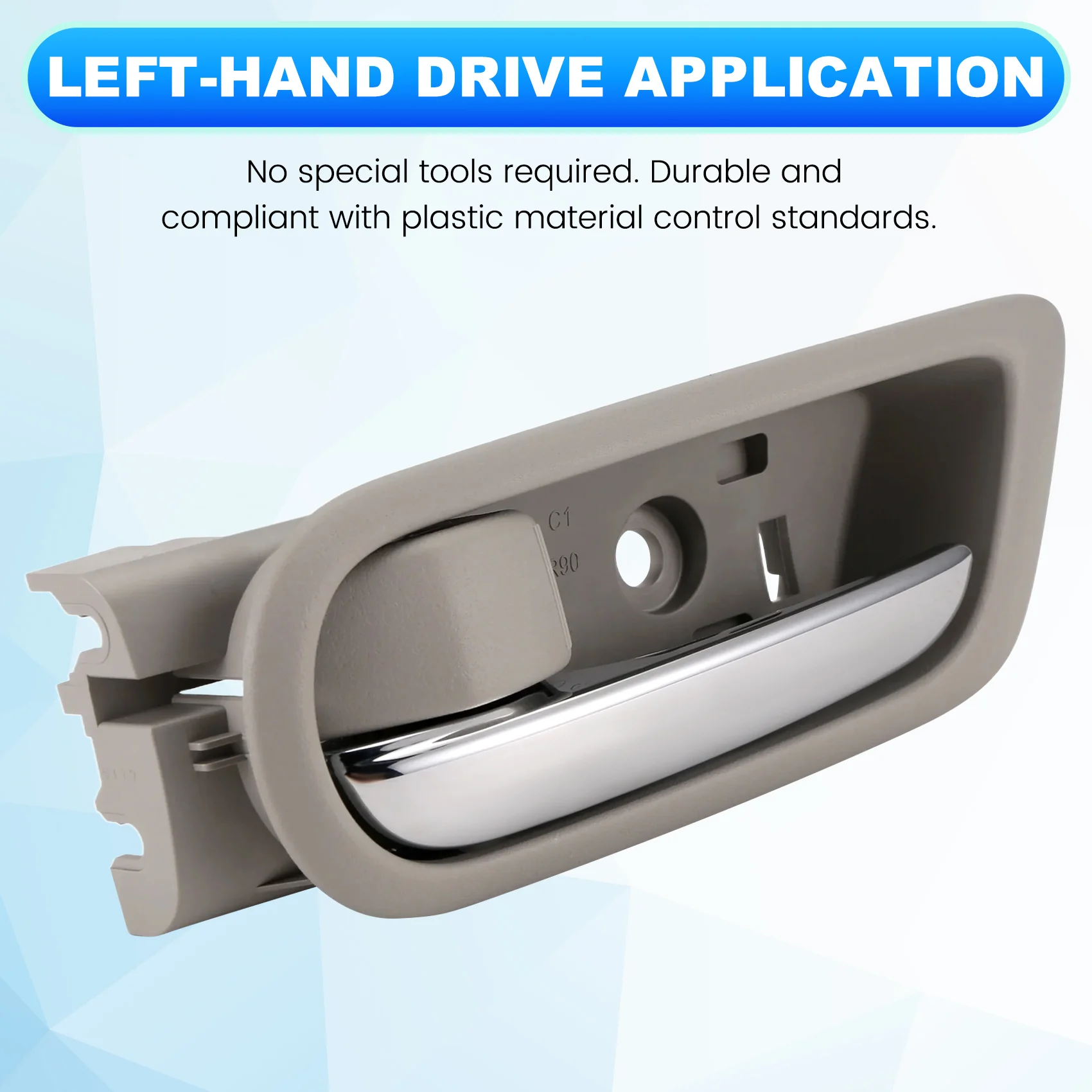 حصري اليسار مقبض الباب الأمامي Chroem تقليم GS1D-59-330D GS1D58330C لمازدا 6 2007-2012 مقبض سحب داخلي GS1D-59-330-74 LHD