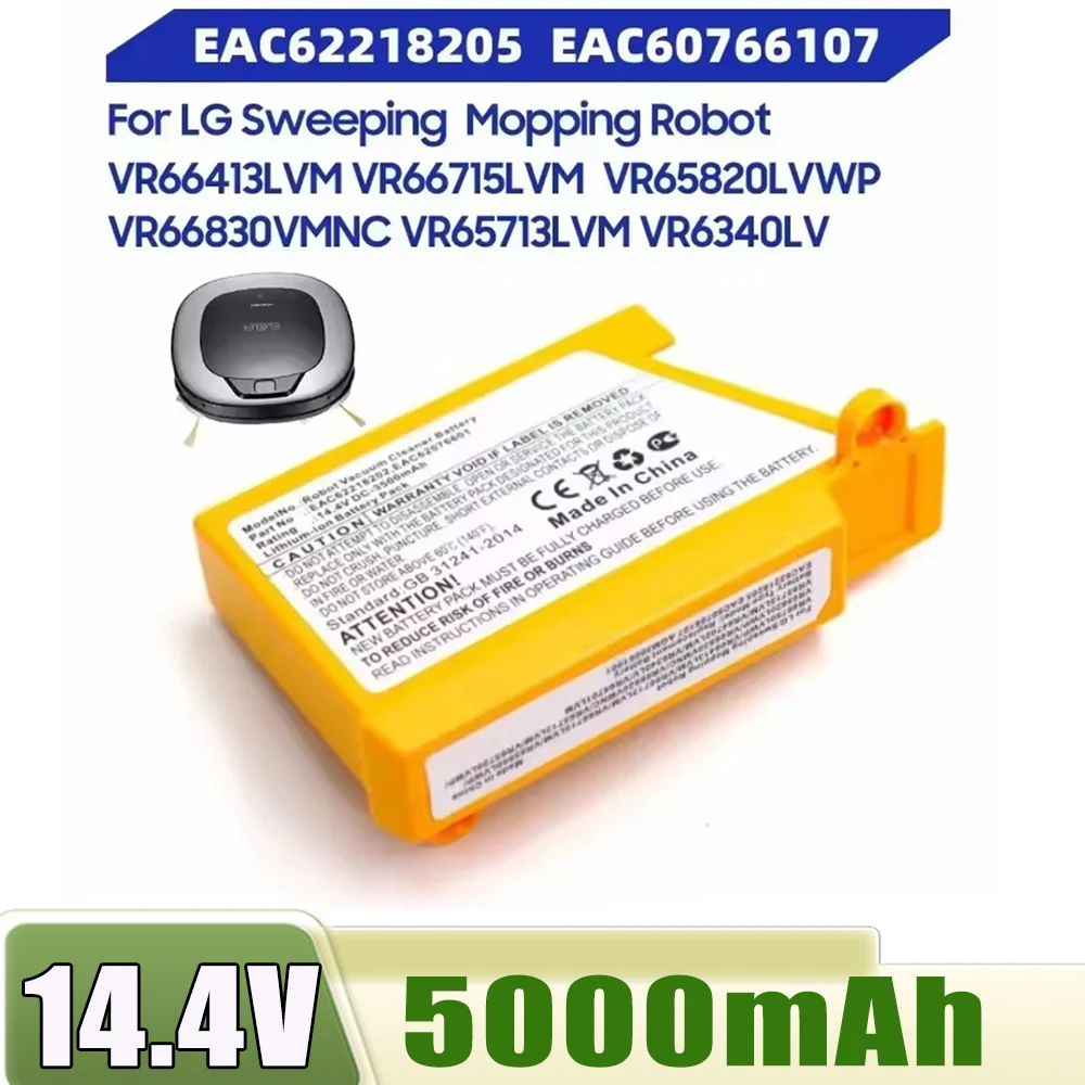 UPGRADE Robot Vacuum Cleaner Battery 2600mAh/3500mAh for LG EAC62218202 VR64703LVMB,VR7412RB,Cameron Sino Li-ion,Bateria,EXW