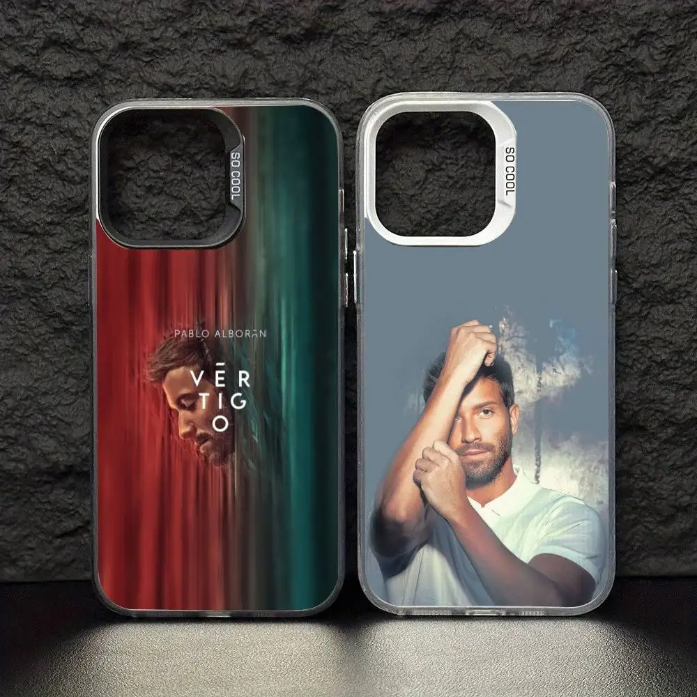 

Singer P-Pablo A-Alboran Terral Phone Case For iPhone 17 16 15 14 13 12 11 Pro Max Plus Silver Matte Black Cover