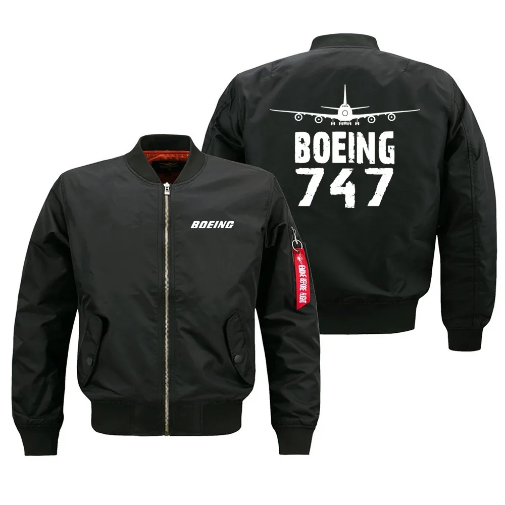 

New Windproof Harajuku Boeing 747 Man Baseball Coats Pilots Military Outdoor Flight Aviation Men Ma1 Bomber Jacket