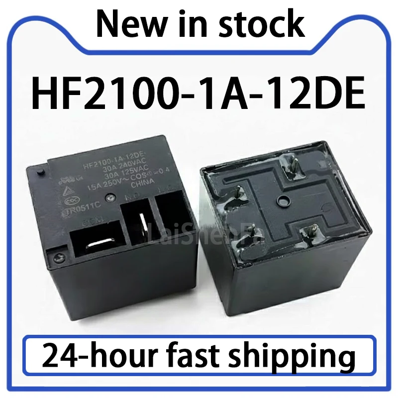 2PCS HF2100-1A-12DE Relay 4-pin 2-pin 30A Set Normally Open Stock