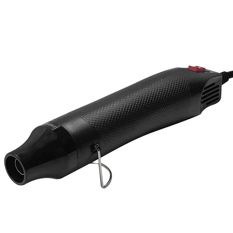 ABMR-Mini Hot Air Gun Dual Speed Temperature Adjustment Fast Hot Air Gun Handmade Soft Clay Drying Shaping EU Plug