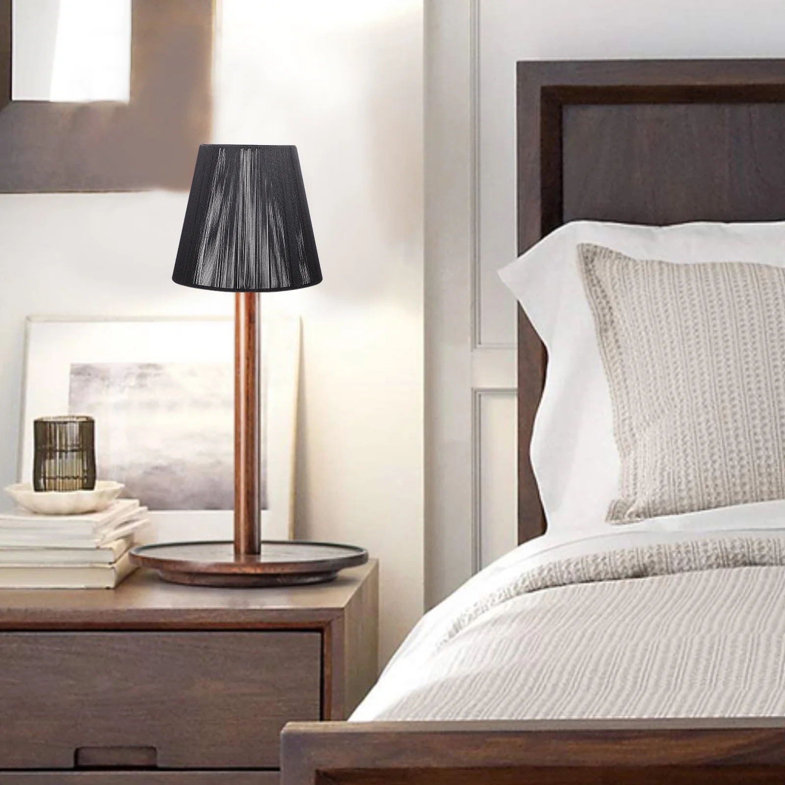 

Nordic Style Cloth Lampshade Durable Light Cover Soft Diffuse Shade for Lamp Bedroom Living Room Romantic Warm Atmosphere Light