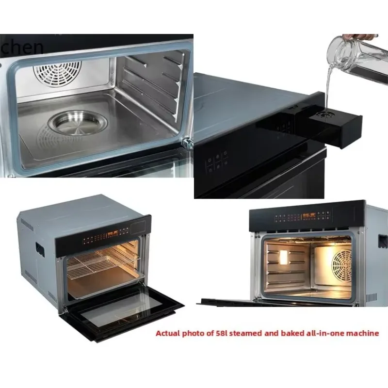 Horno de Vapor Multifuncional Tres en Uno cc26, para Hornear y Freír, de Gran Capacidad, 58 Litros/80 Litros