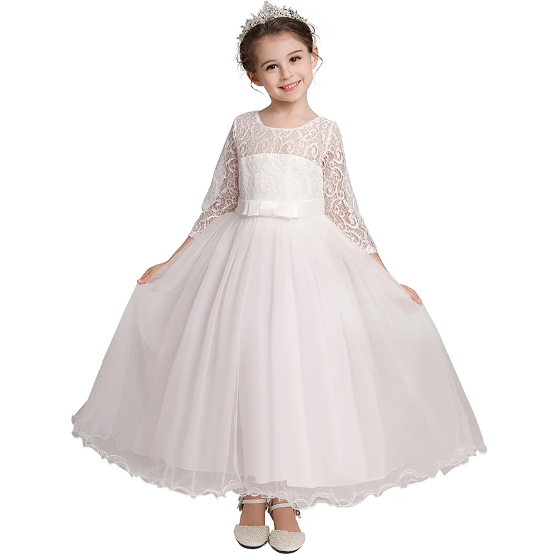 Baby Girl Princess Dress Party Ball Gown Wedding Lace Dresses Kids Christmas Bridesmaid Costume Birthday Party Dress 3-14 year