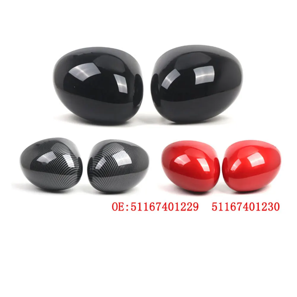 2PCS Car Rearview Mirror Cover OEM 51167401229, 51167401230 For BNW For Mini For Cooper For F54 F55 F56 F57 F60 2014-2019