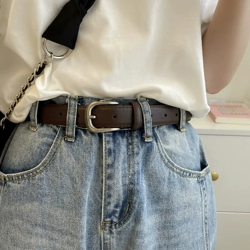 

Excellent Texture, Versatile Belt, Simple Jeans with Ladies' Waistband, Durable Decoration