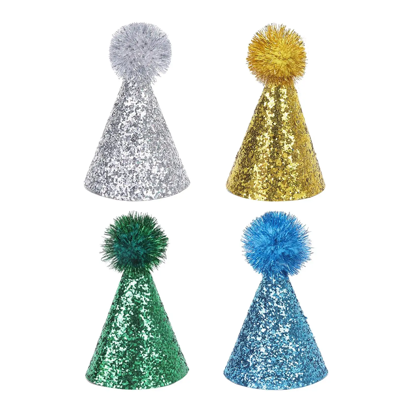 Dog Cat Party Hat Shiny Topper Adjustable Cap for Puppy Birthday Decoration Pet Headwear Pack Dog Cat Party Hat Shiny Topper Adjustable Cap for Puppy Birthday Decoration Pet Headwear Pack