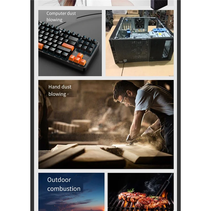 A94E-Mini Turbofan 110000RPM Convenient Handheld Turbofan High-Speed Brushless Motor Dust Blower Stepless Speed Violent Fan