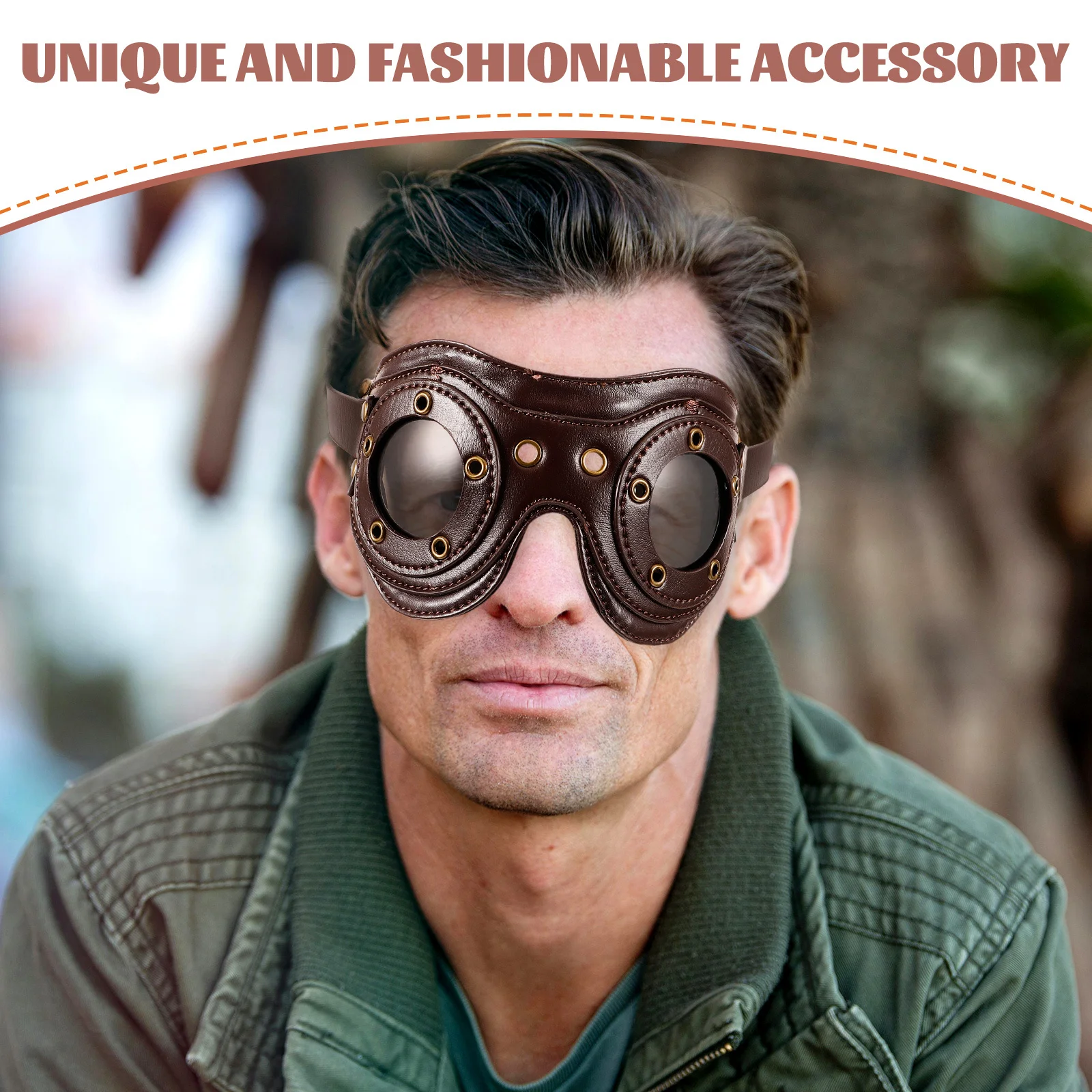 Vintage Punk-Stijl Retro Bril Voor Mannen Vrouwen Steampunk Party Festival Halloween Cosplay Prop Bril Kostuum Nieuwigheid