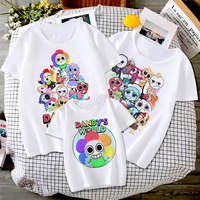 Dandys World T Shirt Kids father mother Fashion Casual Cartoon T-Shirts Men Teen Boys Loose O-Neck Short Sleeve Summer Clothes