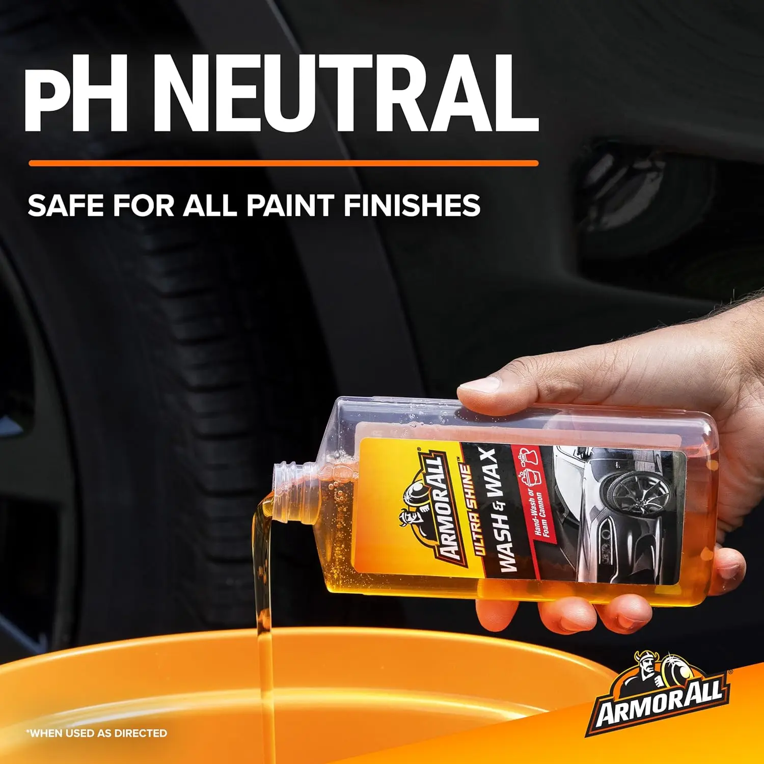 شمع ومنظف السيارة Ultra Shine - 16 أونصة للسيارات والشاحنات والدراجات النارية