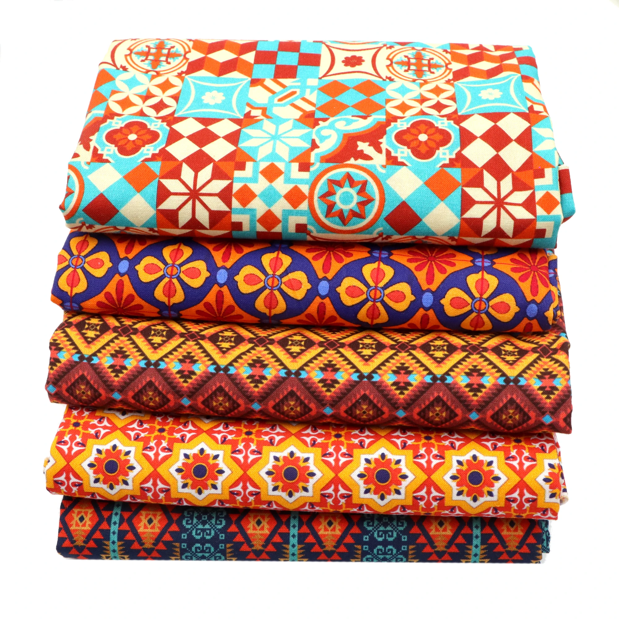 50 * 145 cm Afrykański nadruk Kente Bawełna Precut Quilting Fabric Squares Cotton Faric Sewing Quilting Crafting Hand Sewing DIY Doll