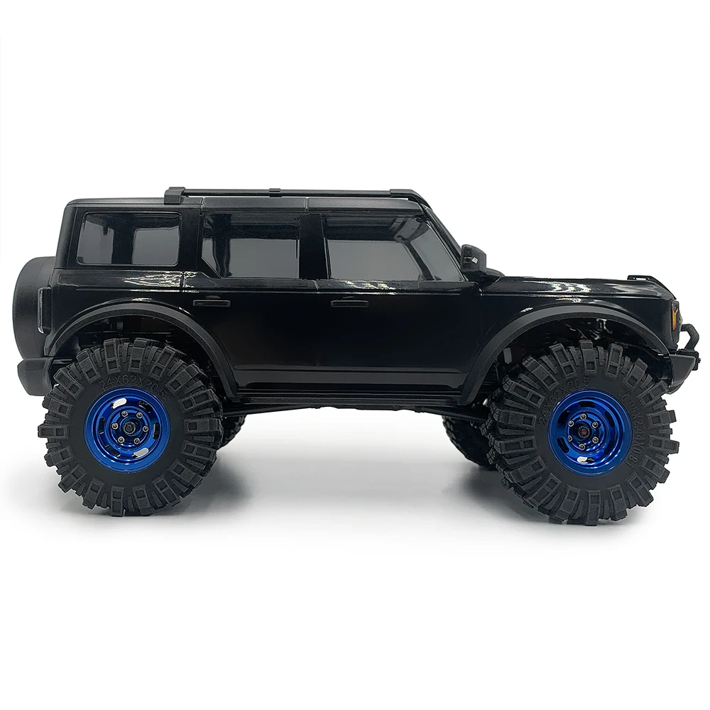 YEAHRUN 4Pcs 1.0inch Metal Beadlock Piasty kół do TRX-4M Bronco Defender 1/18 Axial SCX24 1/24 RC Car Truck Model Parts