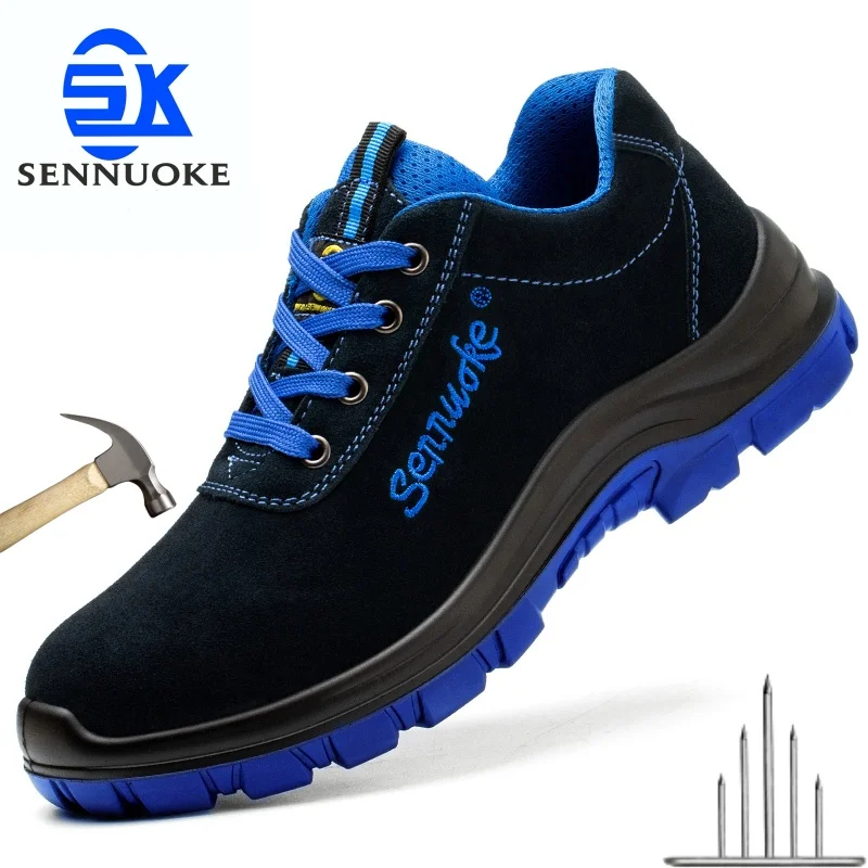 Safety Shoes Sport  Shoes Men for Work Sneakers Lightweight Steel Toes  Industrial safety tennis