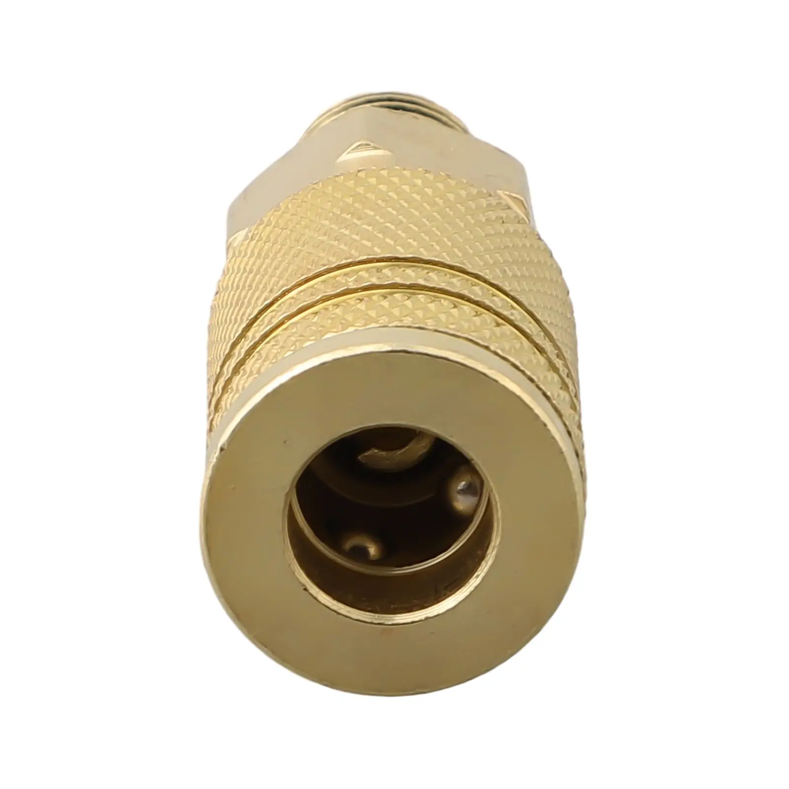 Quick Connector Pneumatic Fitting 1/4NPT Air Tools Copper Plated Coupling Connector Coupler For Air Compressor Gold