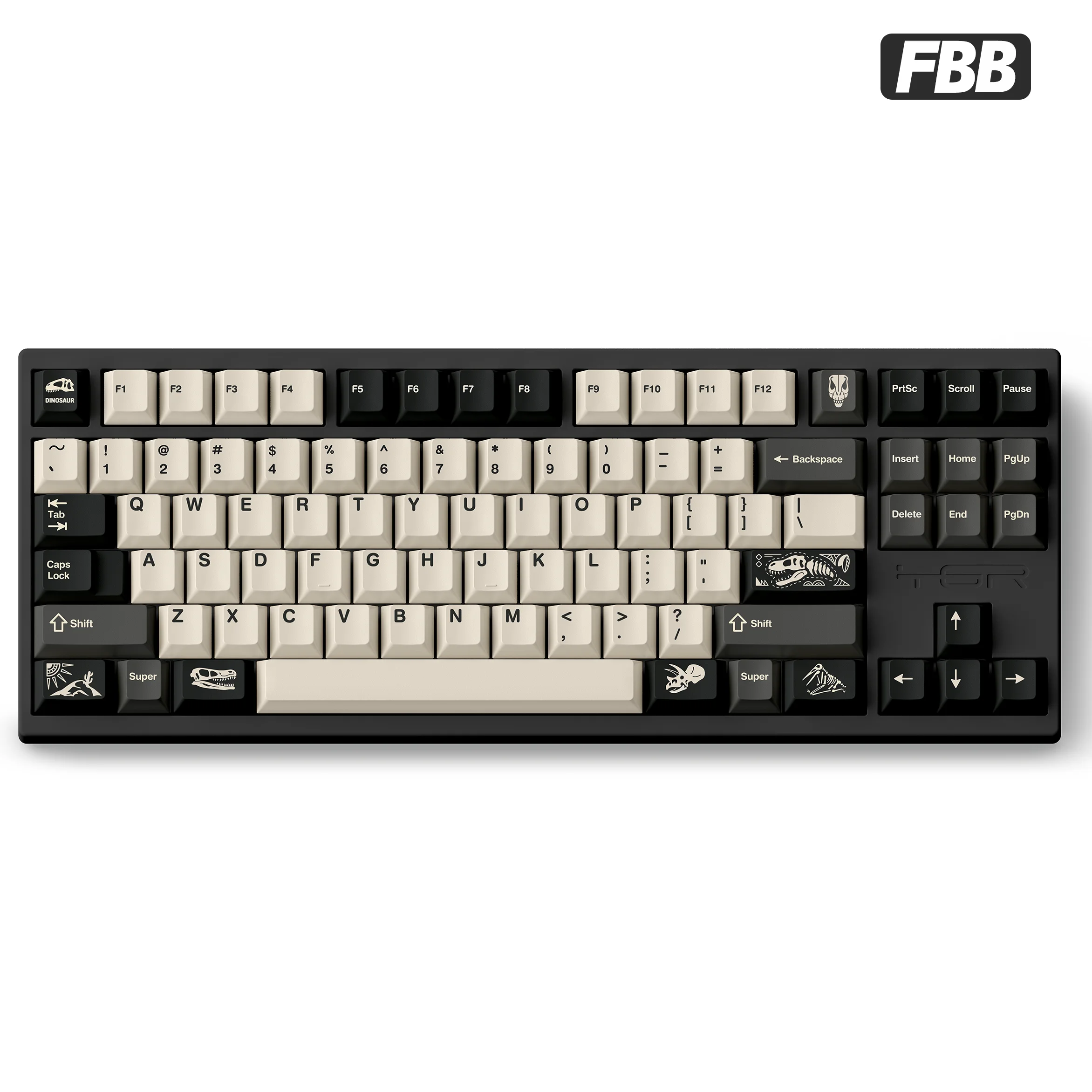 

FBB Keycaps Dinosaur Fossil Amber Theme PBT Mechanical Keyboard Keycap MX Switches DIY Creative Gift For Gaming Computer 1.7mm