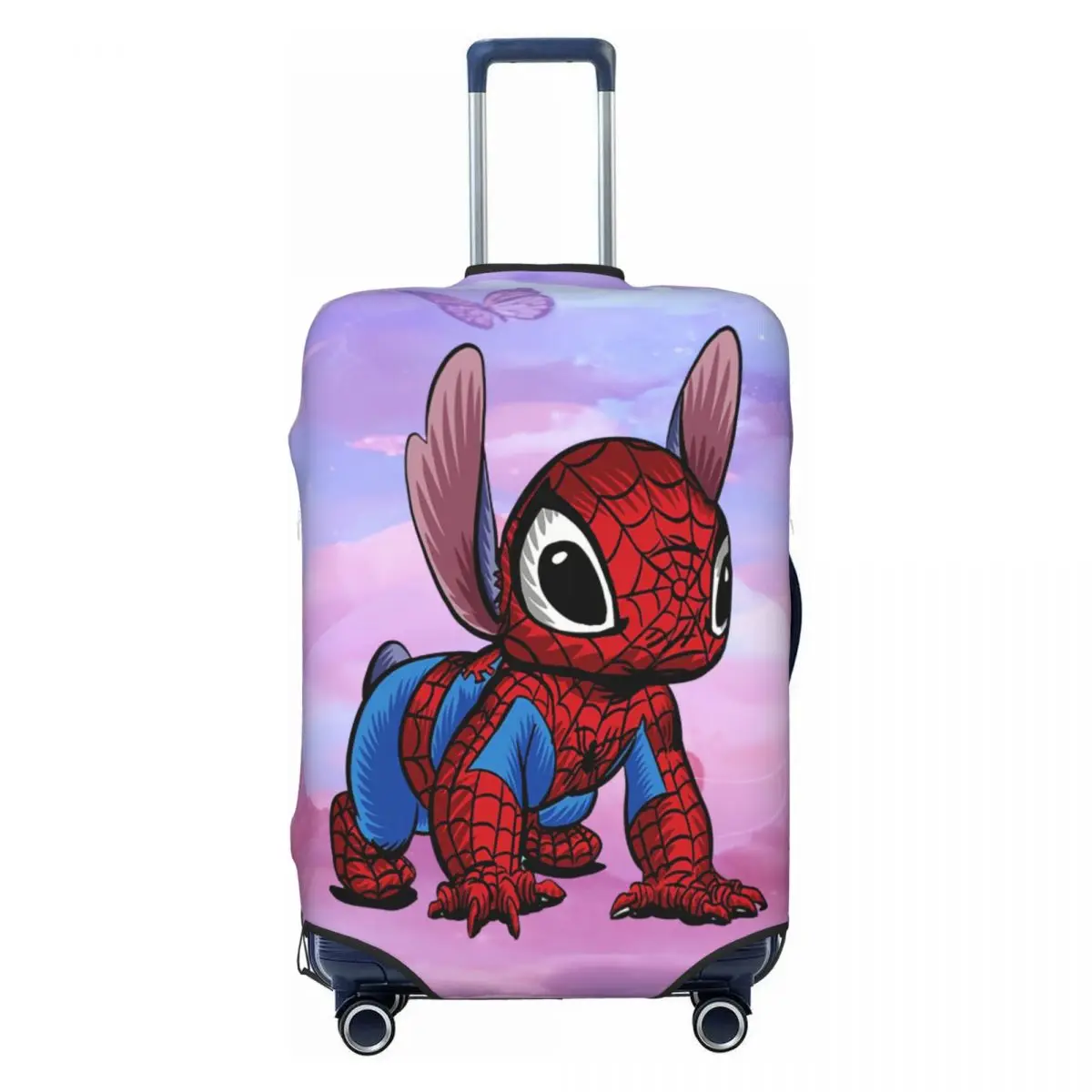 

Funny Spider Monster Stitch Travel Luggage Cover Washable Cartoon Suitcase Cover Protector Fit 18-32 Inch