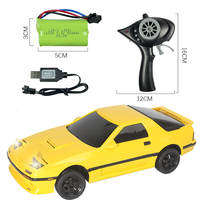 RC Drift Car 1/18 LDRC 2.4G Radio Control Model 4x2 Racing Vehicle Linear Speed 10KM/H Flip Light Battery Motor USB Charge Toys