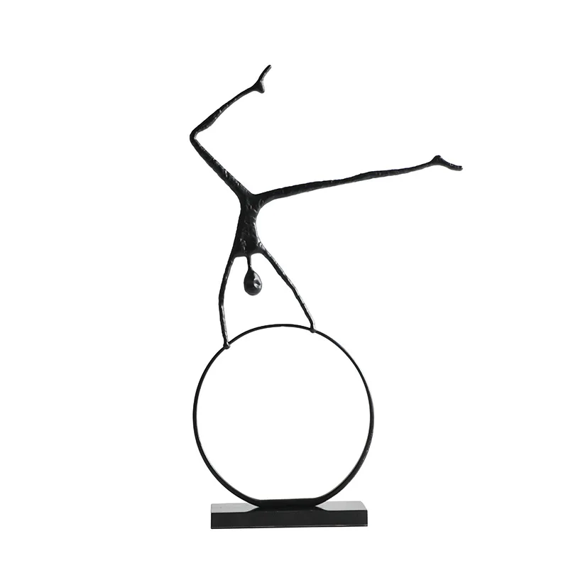 Abstract Portrait Statue Home Decor Nordic Figure Figurines For Interior Creative Metal Table Office Living Room Home Decoration