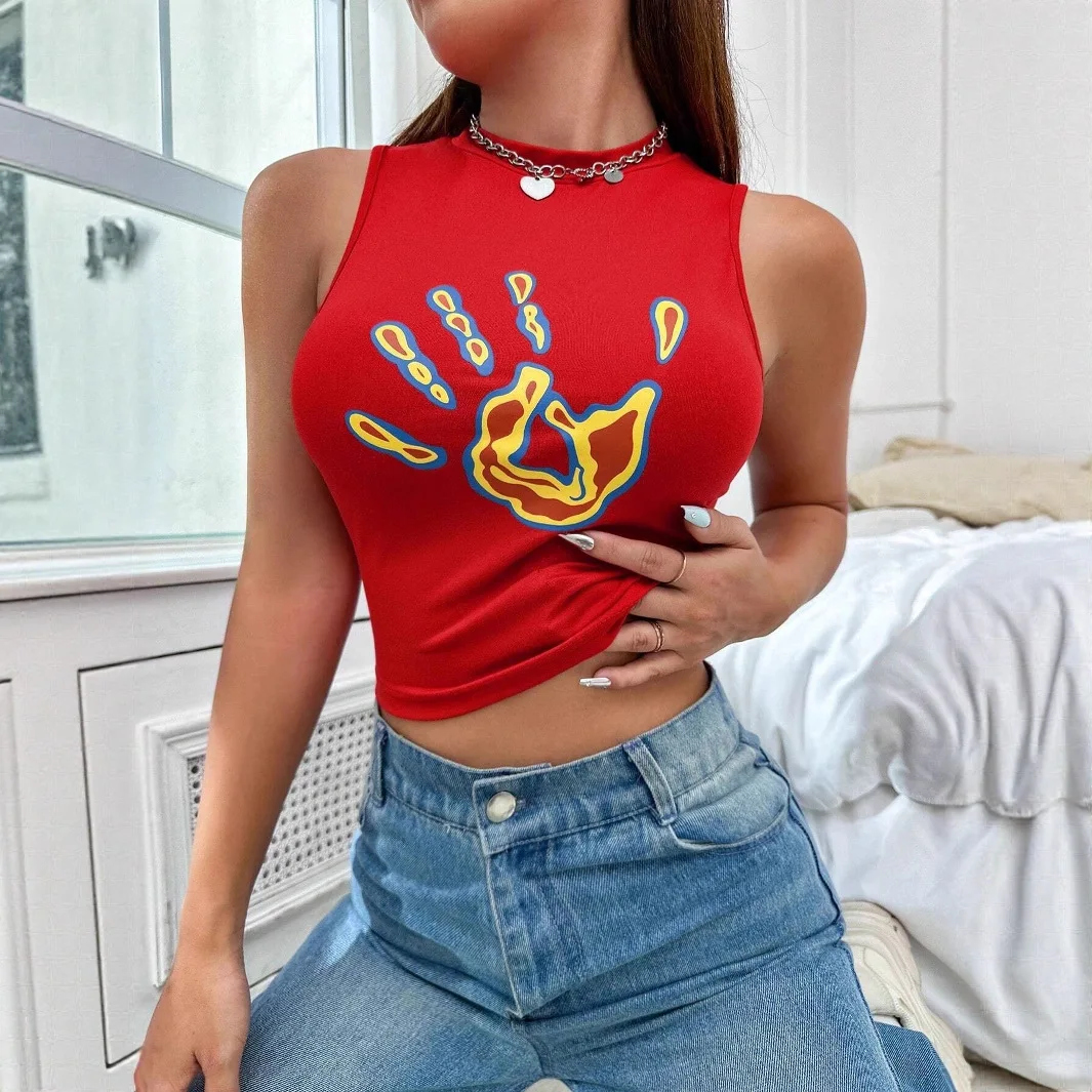 Women's Sleeveless Vest Suitable For Wearing Under A Slim-fitting Short Semi-high-neck Top Tops Basicos Mujer Tops Sexys