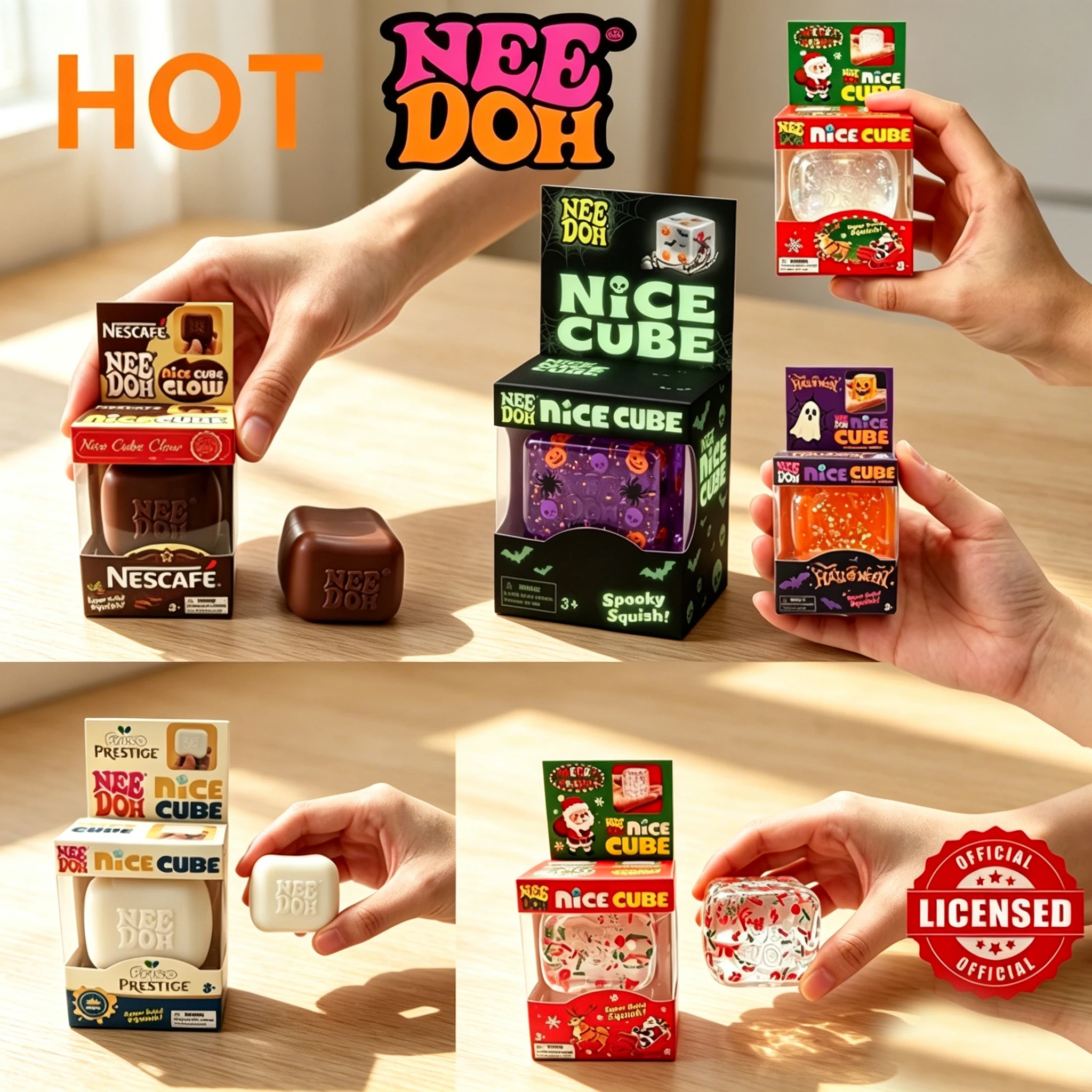 Fidget Cube Original - NeeDoh Christmas Halloween-serie producten zijn stressverlagende
