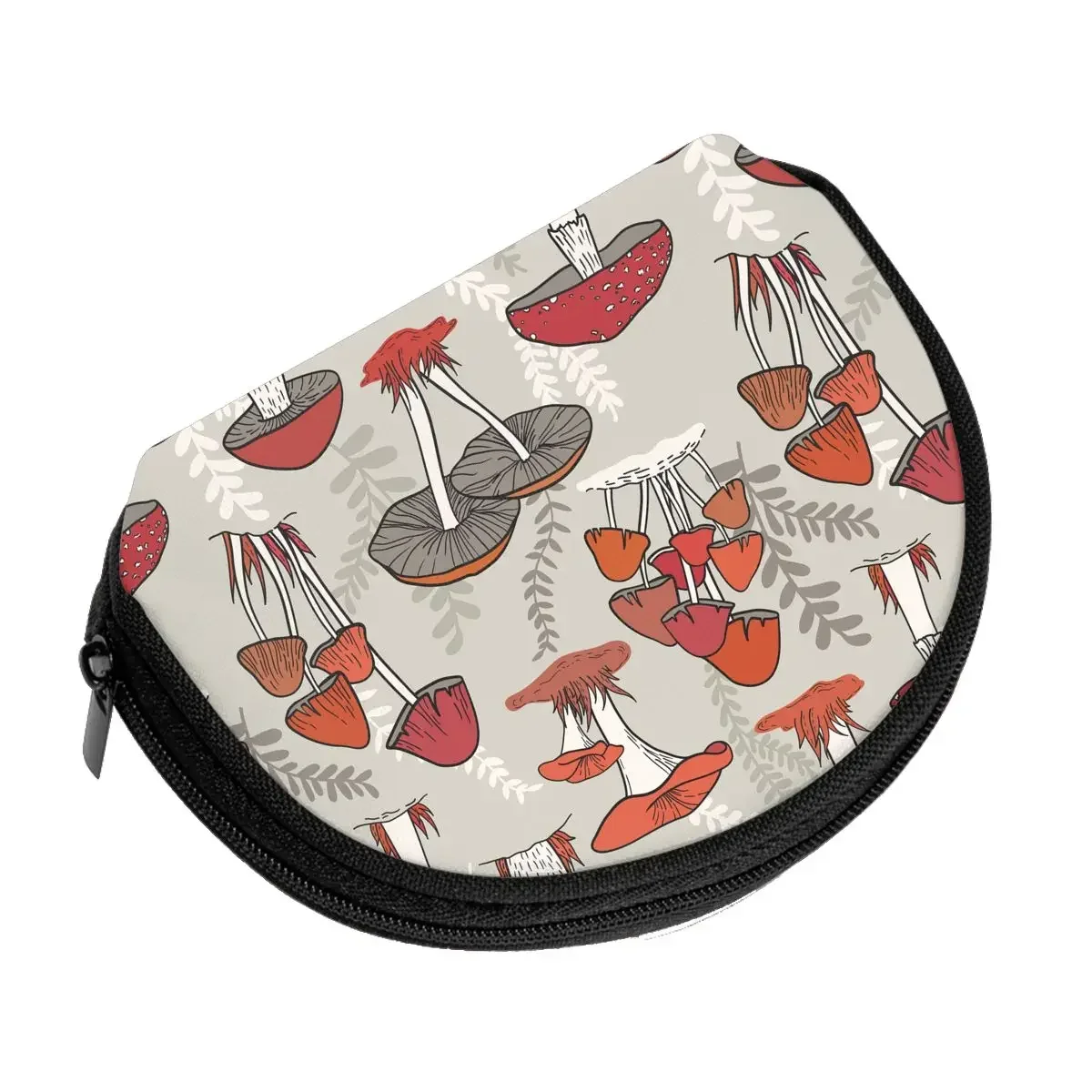 Cute and Colorful Mushrooms Coin Purse Ladies Shopping Portable Silver  Bag Travel Mini Credit Card ID   Gift