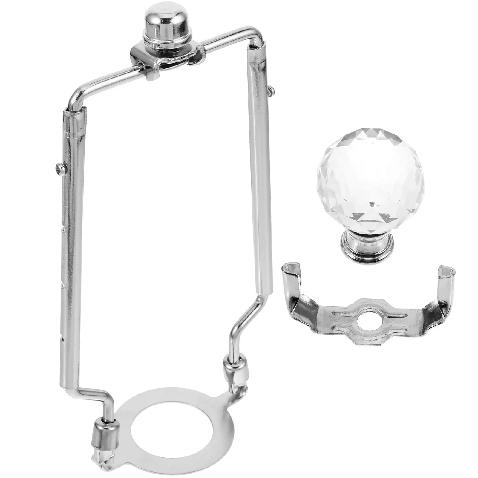 

1Set Floor Lamp Harp Adjustable Iron Lampshade Holder Frame Replacement Part DIY Lamp Repair Kit and Shade Support