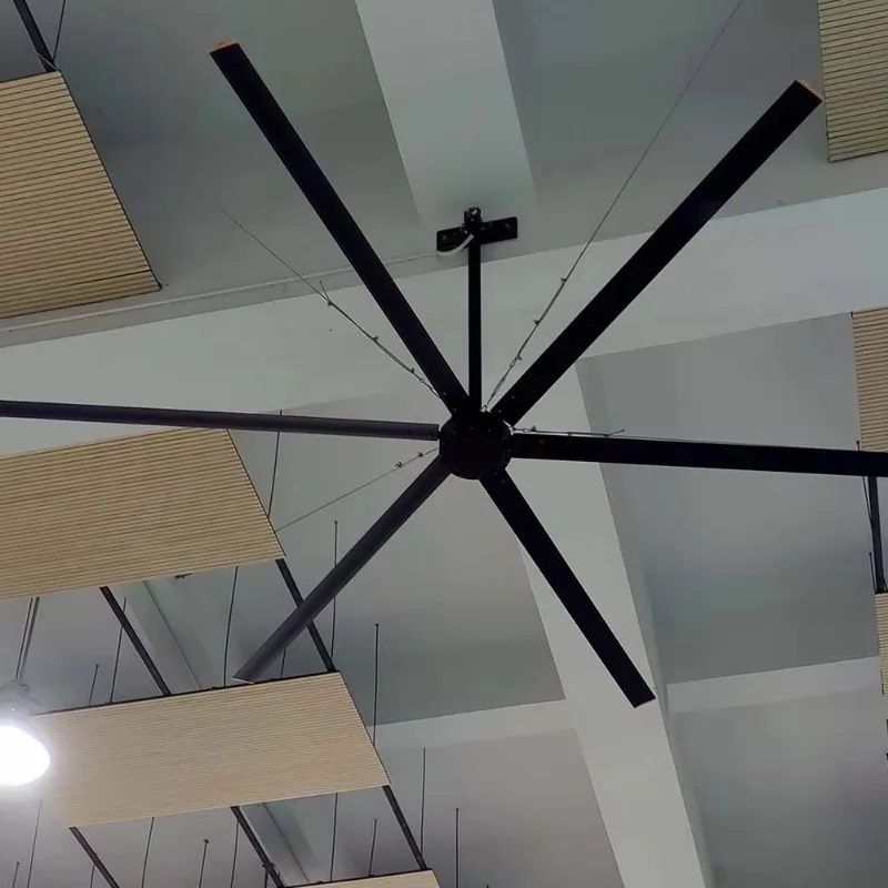 

Вентилятор с большой задницей, уличный домашний школьный тренажерный зал, коммерческий потолочный вентилятор HVLS, большой вентилятор 220 В