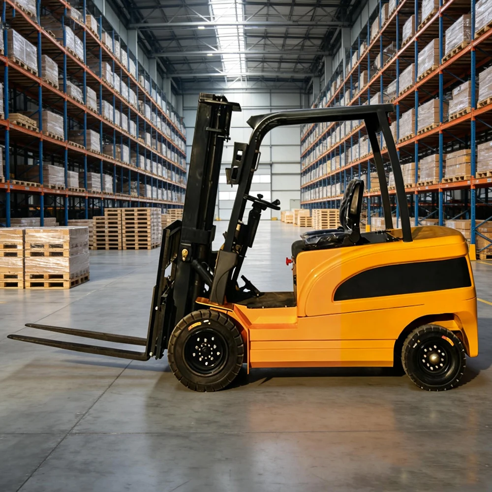 Hot Selling Outdoor Four Wheel Electric Powered Forklift Latest New Model All Terrain Electric Forklift