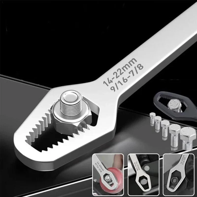 

8-22mm Universal Torx Wrench Self-tightening Adjustable Glasses Wrench Board Double-head Torx Spanner Hand Tools for Factory