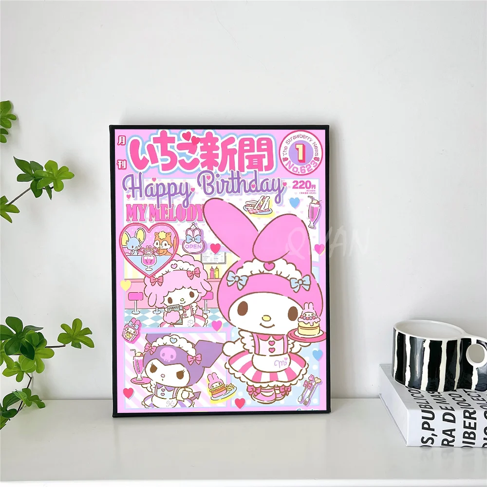 Kawaii Cartoon Cute Poster Paper Print Home Living Room Bedroom My-Melodys Entrance Bar Restaurant Cafe Art Painting Decoration