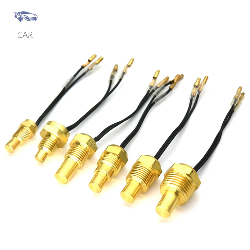 12V/24V Water Temperature Sensor Temp Sender 50K Head Plug 10mm 12mm 14mm 16mm For Car Truck Gauge Electric Meter