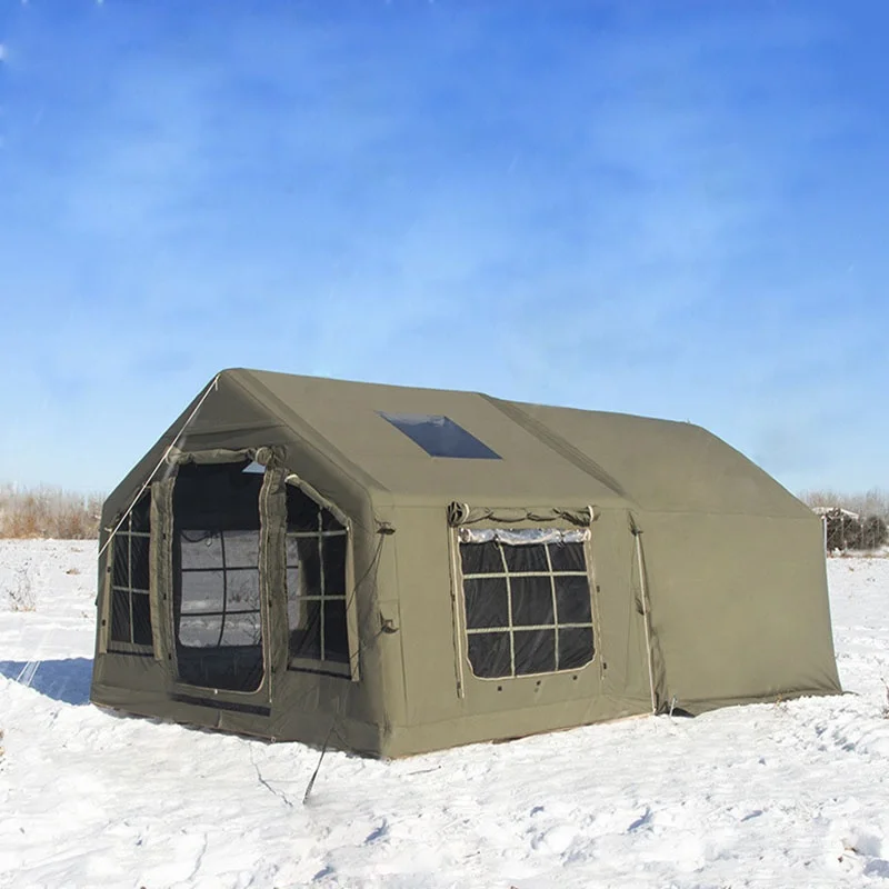 

Хлопковая Оксфордская четырехсезонная надувная палатка для одной спальни для двух человек, водонепроницаемая, с быстрым автоматическим открытием