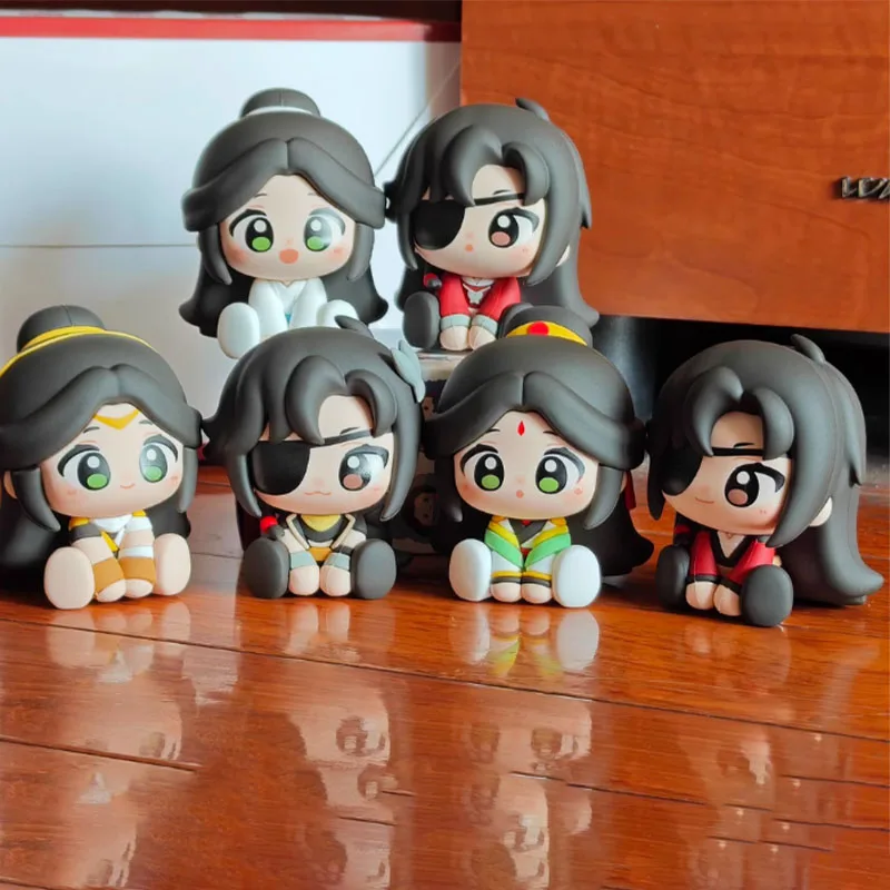 Mingyue loulan série caixa cega céu bênção oficial doce bonito dos desenhos animados bonecas hua cheng xie lian menina surpresa presente brinquedo