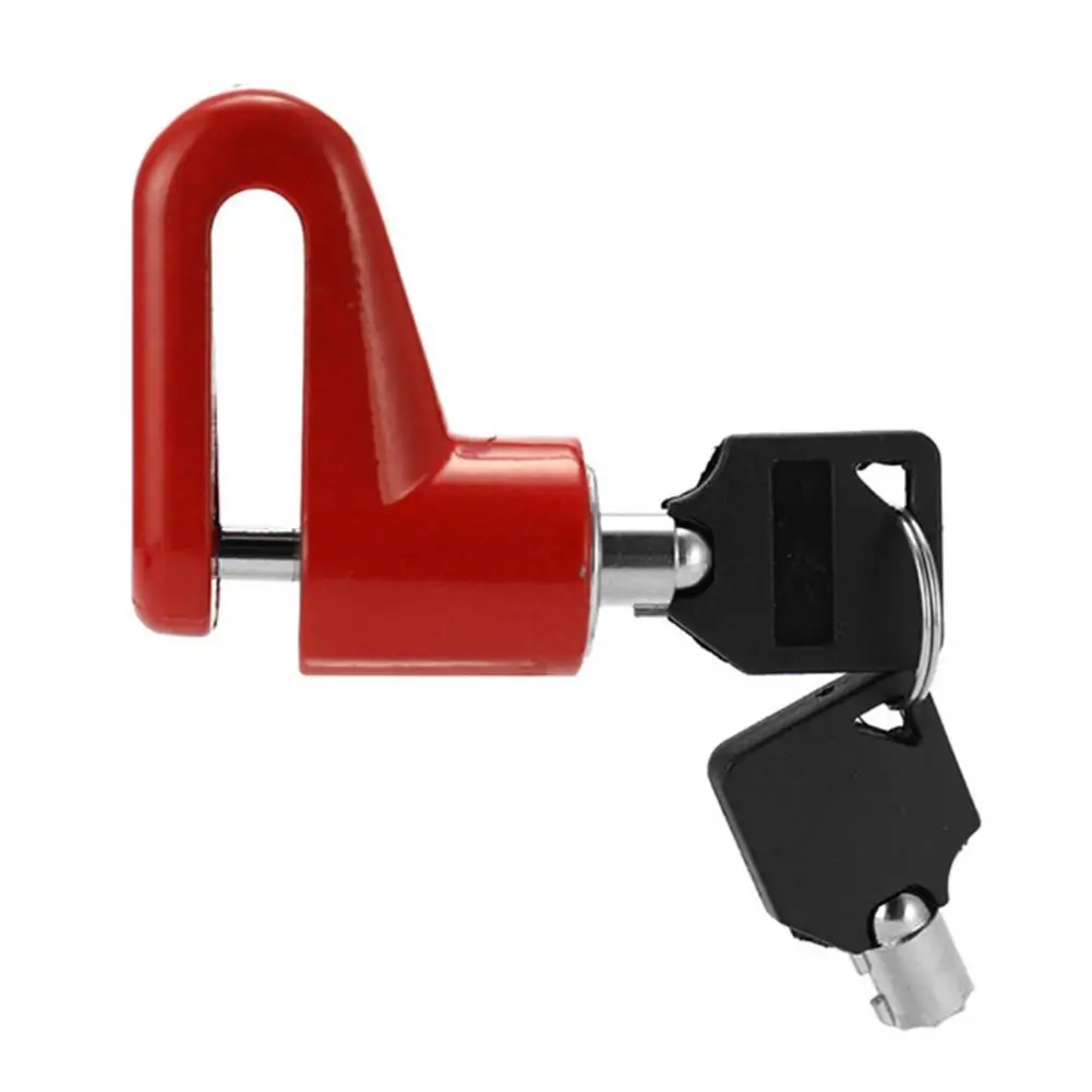 Useful Scooter Lock  Anti-rust Precision Plating Wheel Lock  Brake Disc Lock Reminder Rope