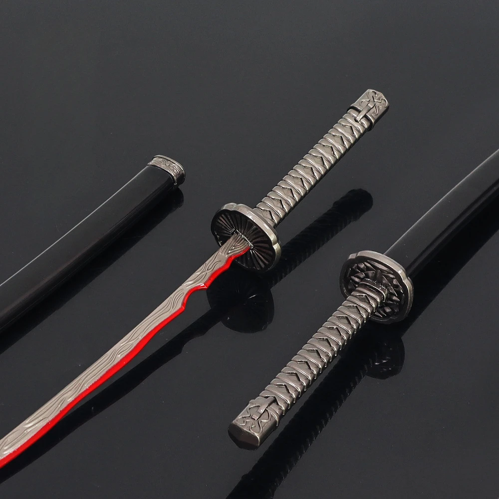 26cm Eldenn Rivers of Blood Weapon Ranni Collectable Weapon Model Full Metal Keychain Pendant Game Peripheral Katana Toys Gifts